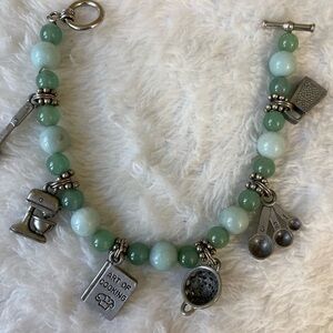 Chef‎ Bakers Beaded Charm Bracelet Toggle Clasp